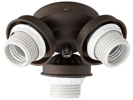 Quorum Oiled Bronze 3-Light Fan Light Kit