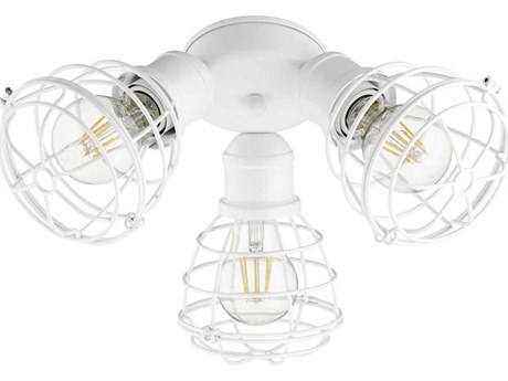 Quorum Studio White 3-Light Fan Light Kit