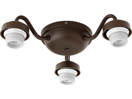 Quorum Brewster Oiled Bronze 3-Light Fan Light Kit