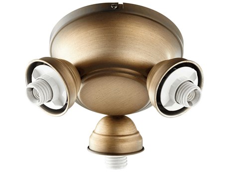 Quorum Salon Antique Flemish 3-Light Fan Light Kit