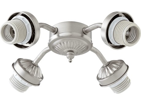 Quorum Satin Nickel 4-Light Fan Light Kit