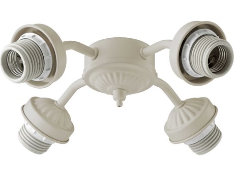 Quorum Antique White 4-Light Fan Light Kit
