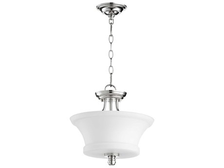 Quorum Rossington 2-Light Polished Nickel Pendant