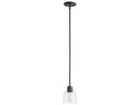 Quorum Reyes 1-Light Textured Black Bell Mini Pendant