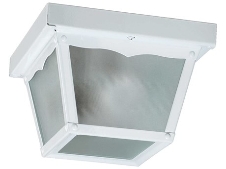Quorum White 1-light Outdoor Ceiling Light