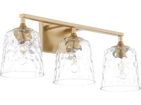 Quorum Eldorado 3-Light Aged Brass Vanity Light