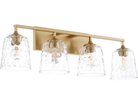 Quorum Eldorado 4-Light Aged Brass Vanity Light