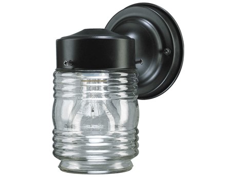 Quorum 1-Light Black Wall Sconce