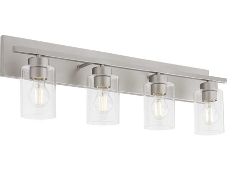 Quorum Carter 4-Light Satin Nickel Vanity Light