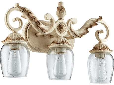 Quorum Florence 3-Light Persian White Glass Vanity Light