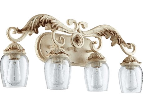 Quorum Florence 4-Light Persian White Glass Vanity Light
