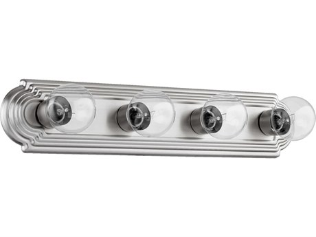 Quorum 4-Light Satin Nickel Vanity Light