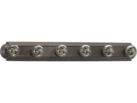 Quorum 6-Light Toasted Sienna Black Vanity Light