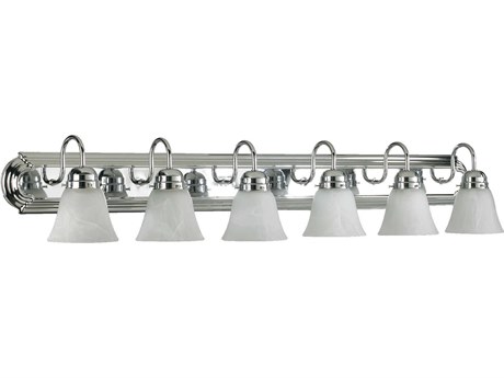 Quorum 6-Light Chrome Glass Vanity Light