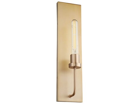 Quorum Sheridan 1-Light Aged Brass Wall Sconce