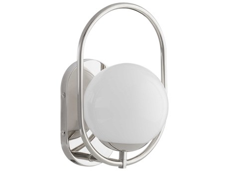 Quorum Belmont 1-Light Polished Nickel Wall Sconce
