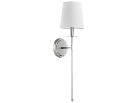 Quorum 1-Light Satin Nickel Wall Sconce