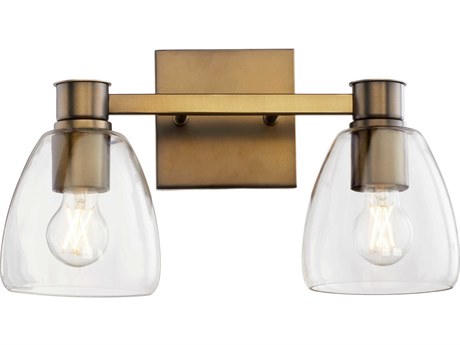 Quorum Relo 2-Light Dark Brass Vanity Light