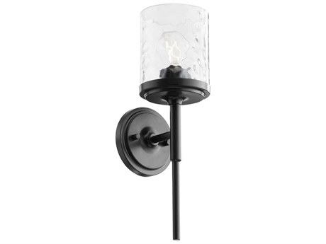 Quorum Starky 1-Light Matte Black Wall Sconce