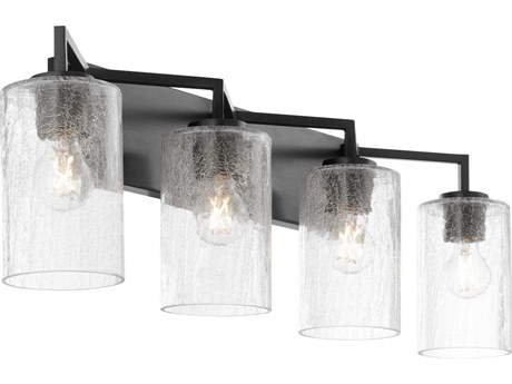 Quorum Merrick 4-Light Matte Black Vanity Light