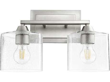 Quorum Dakota 2-Light Satin Nickel Vanity Light