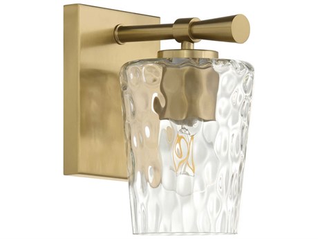 Quorum Goodwin 1-Light Aged Brass Wall Sconce