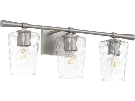 Quorum Goodwin 3-Light Satin Nickel Vanity Light