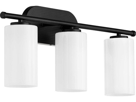 Quorum Belinder 3-Light Matte Black Vanity Light