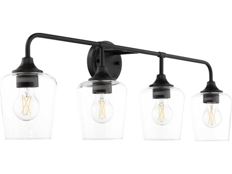 Quorum Raymond 4-Light Matte Black Vanity Light