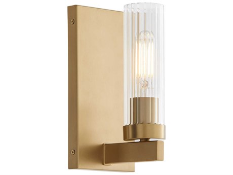 Quorum Kilbey 1-Light Aged Brass Wall Sconce