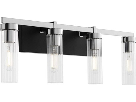 Quorum Kilbey 4-Light Matte Black Vanity Light