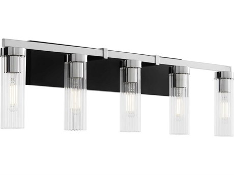 Quorum Kilbey 5-Light Matte Black Vanity Light