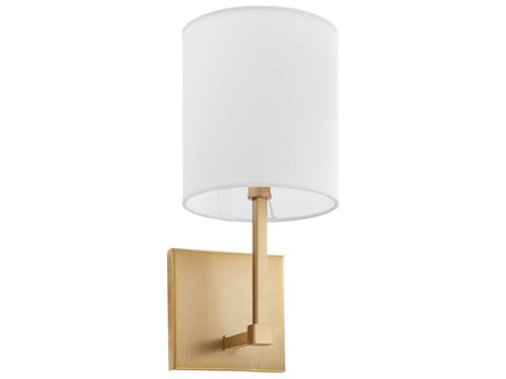 Quorum Bolero 1-Light Aged Brass Wall Sconce