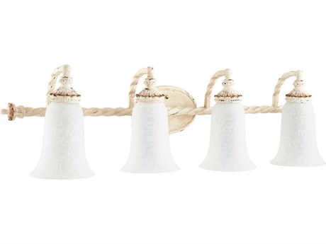 Quorum Alameda 4-Light Persian White Glass Vanity Light