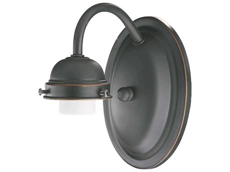 Quorum 1-Light Old World Black Vanity Light