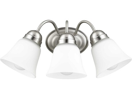 Quorum 3-Light Satin Nickel Vanity Light