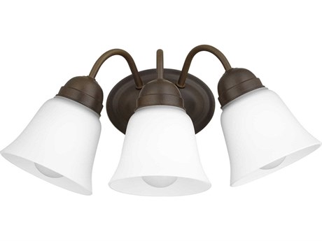 Quorum 3-Light Oiled Bronze Vanity Light