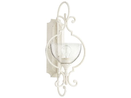 Quorum Ansley 1-Light Persian White Glass Vanity Light