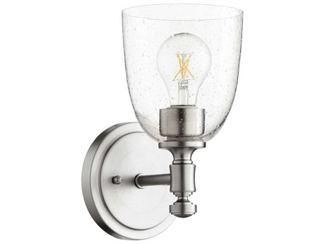 Quorum Rossington 1-Light Satin Nickel Wall Sconce