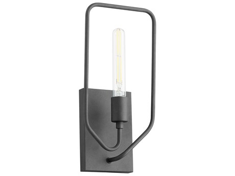 Quorum Howe 1-Light Textured Black Wall Sconce