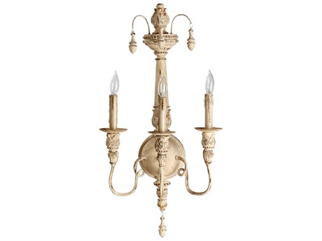 Quorum Salento 3-Light Persian White Wall Sconce