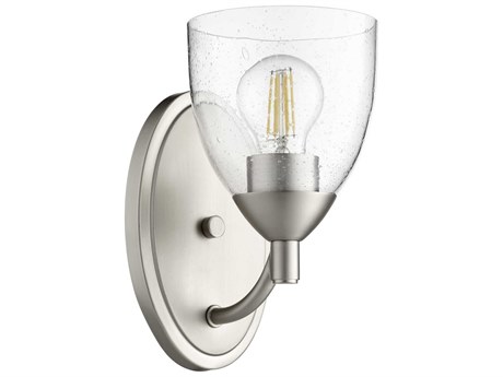 Quorum Barkley 1-Light Satin Nickel Wall Sconce