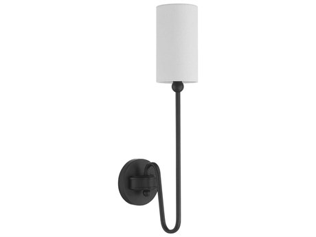 Quorum Charlotte 1-Light Matte Black Wall Sconce