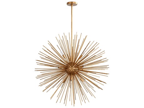 Quorum Electra 10-Light Gold Leaf Sputnik Pendant