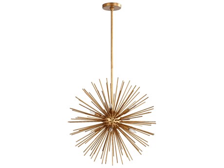 Quorum Electra 8-Light Gold Leaf Sputnik Pendant