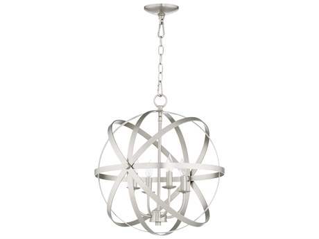 Quorum Celeste 4-Light Satin Nickel Candelabra Chandelier