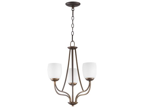 Quorum Willingham 3-Light Oiled Bronze Chandelier