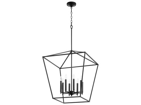 Quorum Gabriel 8-Light Noir Black Candelabra Chandelier