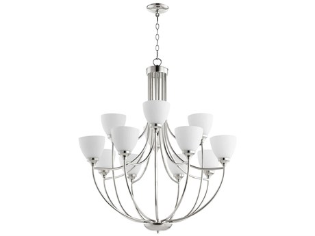 Quorum Enclave 12-Light Polished Nickel Chandelier