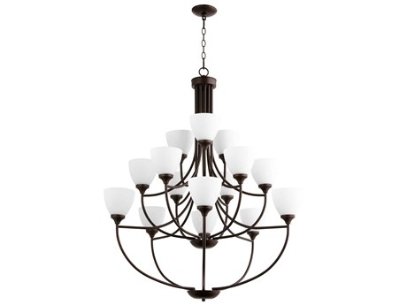 Quorum Enclave 15-Light Oiled Bronze Chandelier